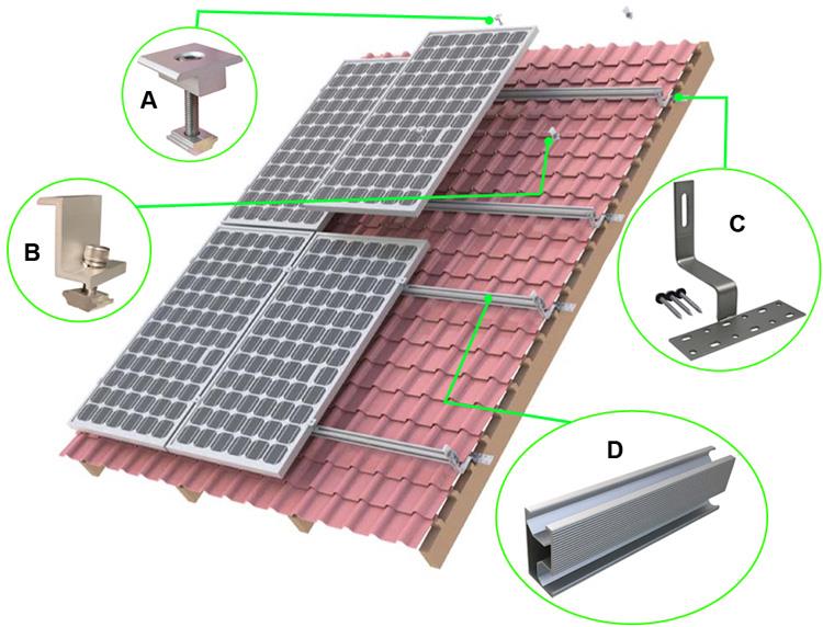 PV Tile Roof Mounting Brackets (7)